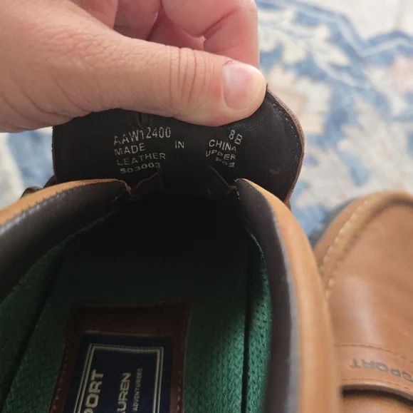 Vintage Women's Polo Ralph Lauren Sport Brown Leather Slip On Boots Size 8B - Picture 6 of 6